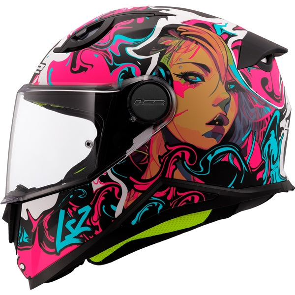 LS2 FF812 Kid Full-Face Helmet - Junior Cyberg Matte Purple S - Driven Powersports