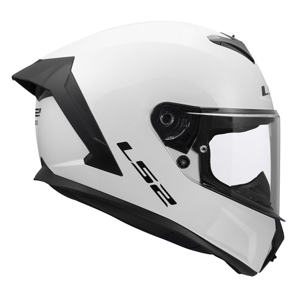 LS2 Rapid III Full-Face Helmet Solid Glossy White S - Driven Powersports