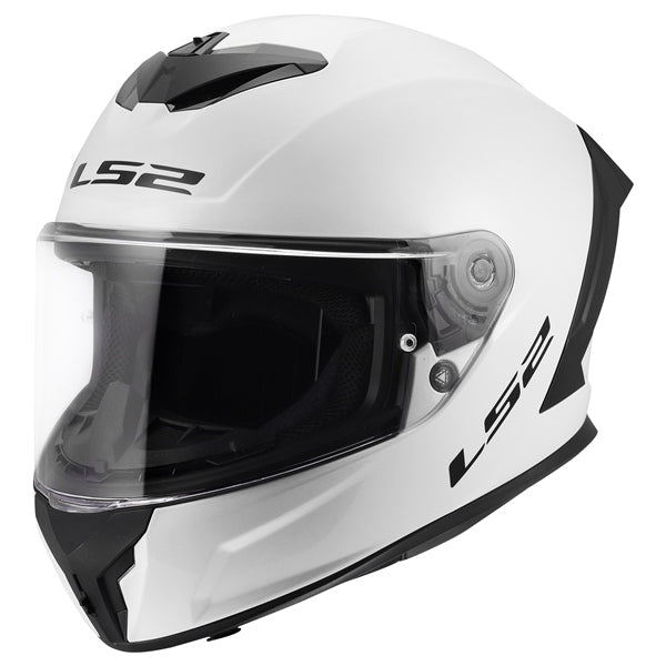 LS2 Rapid III Full-Face Helmet Solid Glossy White S - Driven Powersports