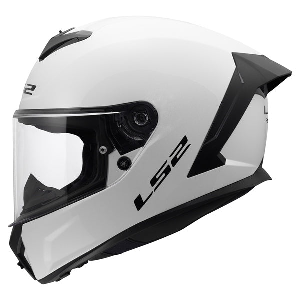 LS2 Rapid III Full-Face Helmet Solid Glossy White S - Driven Powersports