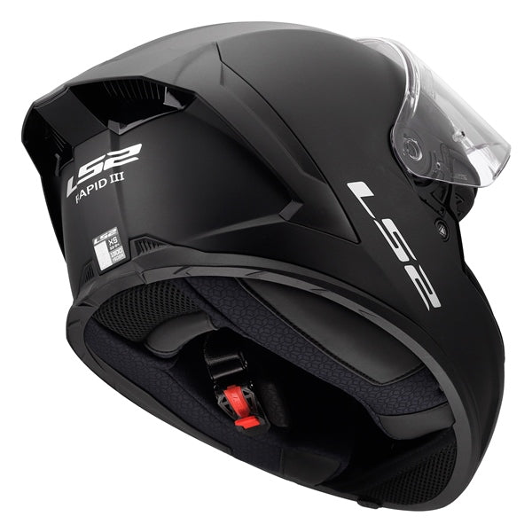 LS2 Rapid III Full-Face Helmet Solid Matte Black 2XS - Driven Powersports