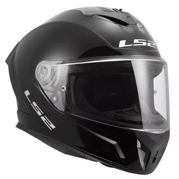 LS2 Rapid III Full-Face Helmet Solid Glossy Black XS - Driven Powersports