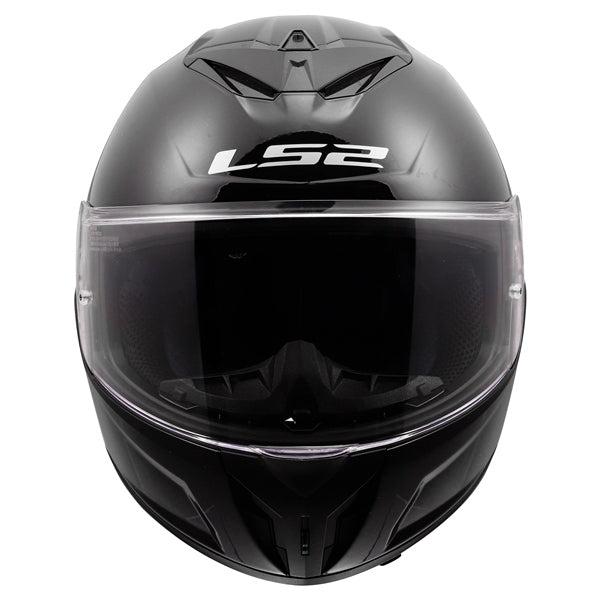 LS2 Rapid III Full-Face Helmet Solid Glossy Black XS - Driven Powersports