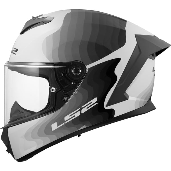 LS2 Rapid III Full-Face Helmet Flow White/Gray 3XL - Driven Powersports