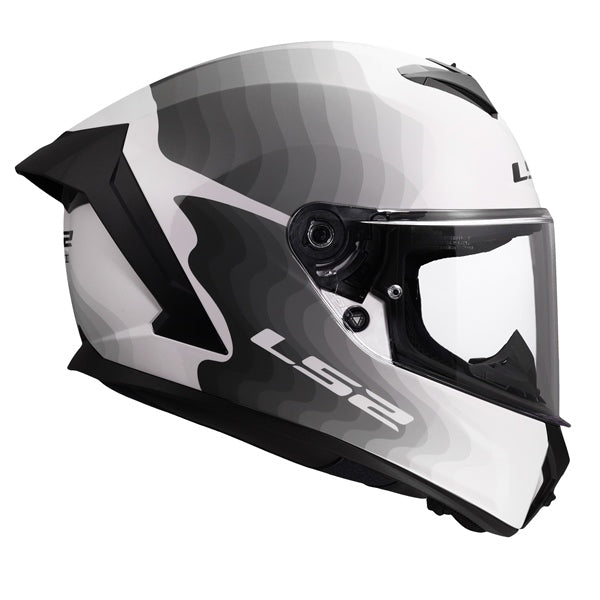 LS2 Rapid III Full-Face Helmet Flow White/Gray 3XL - Driven Powersports