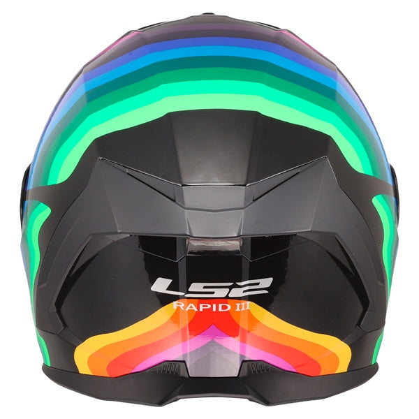 LS2 Rapid III Full-Face Helmet Flow Black/Multi 2XS - Driven Powersports