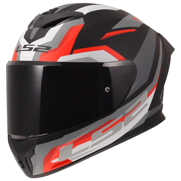 LS2 Rapid III Full-Face Helmet Hyper Matte Black/Red L - Driven Powersports