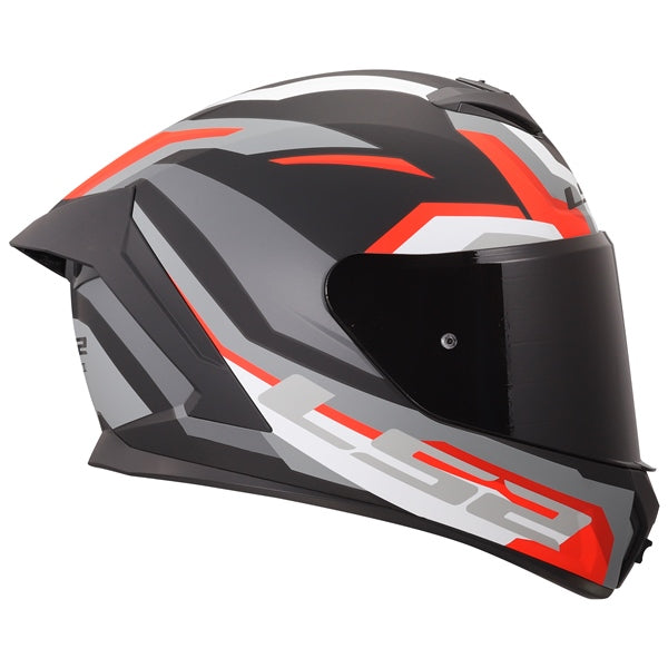 LS2 Rapid III Full-Face Helmet Hyper Matte Black/Red L - Driven Powersports