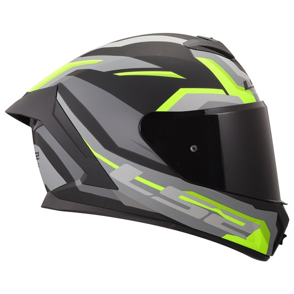 LS2 Rapid III Full-Face Helmet Hyper Matte Black/High-Visibility Yellow 2XS - Driven Powersports