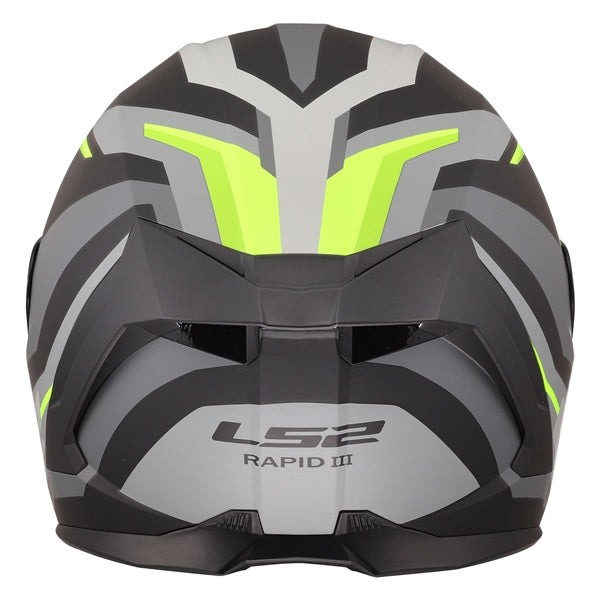 LS2 Rapid III Full-Face Helmet Hyper Matte Black/High-Visibility Yellow 2XS - Driven Powersports