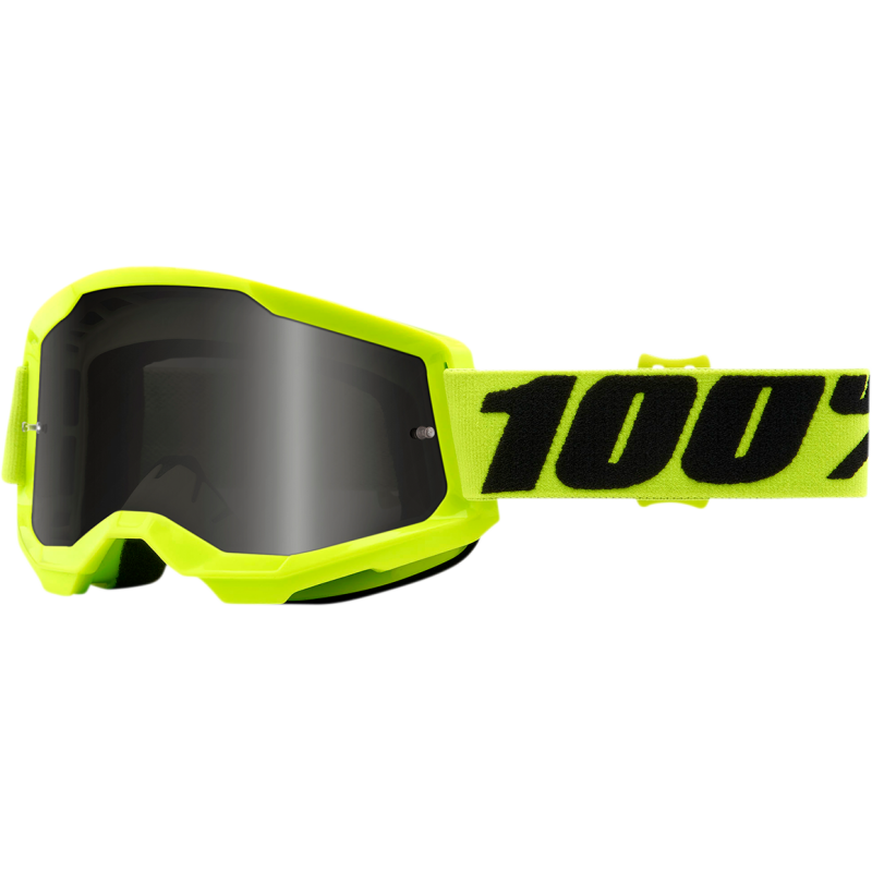 100% STRATA 2 SAND GOGGLE - SMOKE LENS Yellow Front - Driven Powersports