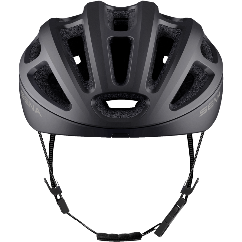 SENA CYCLING HELMET R1 EVO Matte Black Front - Driven Powersports