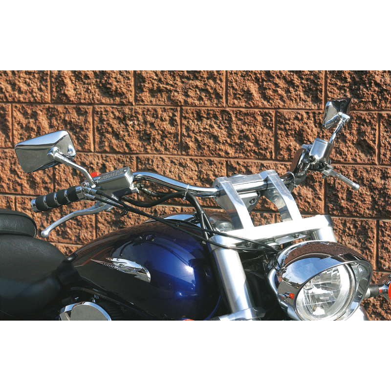 BARON HANDLEBAR X-BAR 1 Chrome Application Shot - Driven Powersports