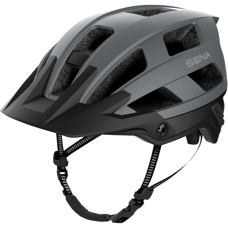 SENA M1 EVO SENA MTB HELMET Matte Gray Front - Driven Powersports