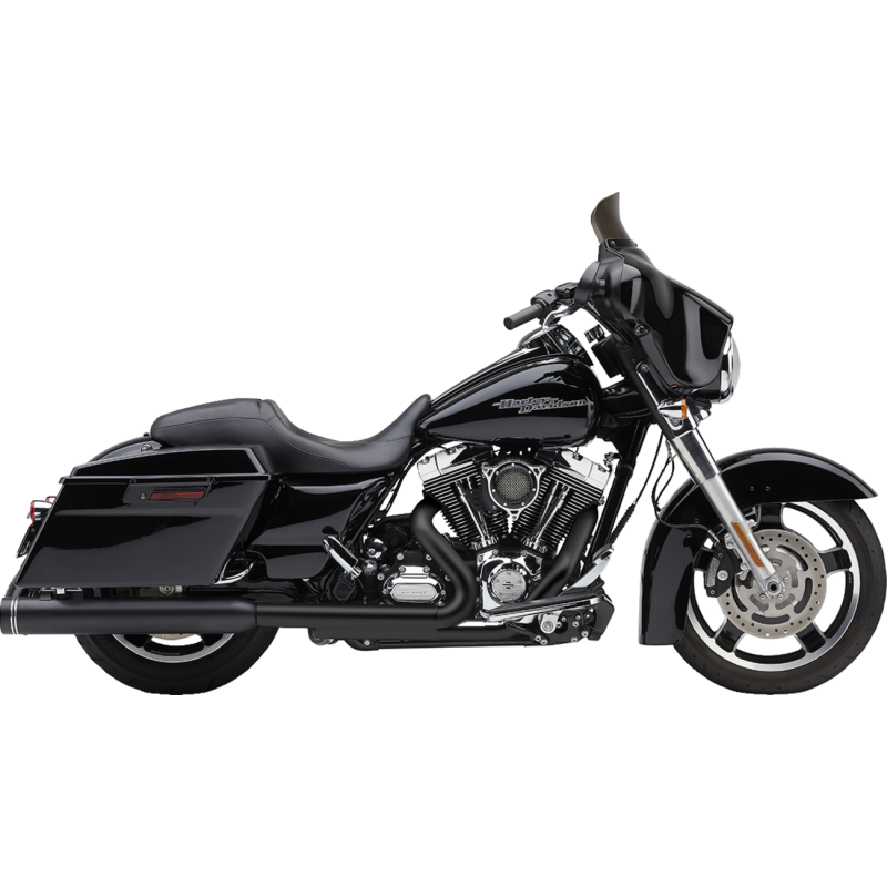 COBRA MUFFLER NH 4" FLH Black Steel Right Side - Driven Powersports