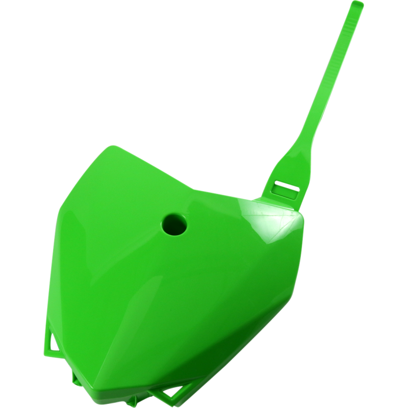ACERBIS Front # Plate- KLX110/110L:10-22 Green Front - Driven Powersports