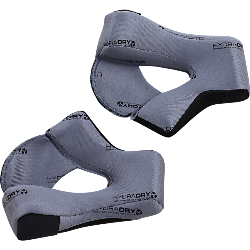 ICON CHEEKPAD AFLT H-DRY Gray Front - Driven Powersports