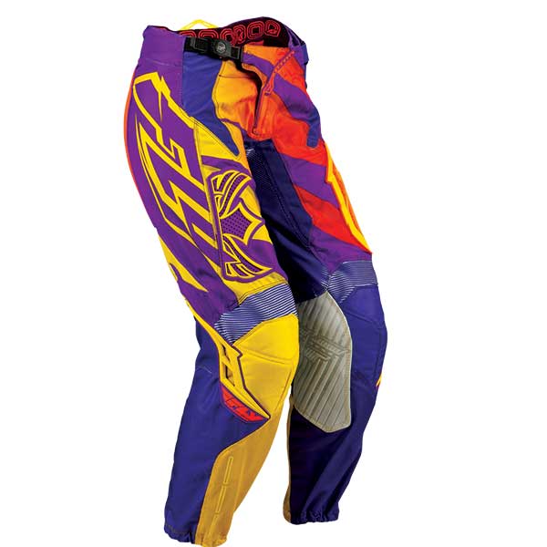 Fly Racing Women's Kinetic Over the Boot Pants Purple/Yellow 00/02 Women's - Driven Powersports