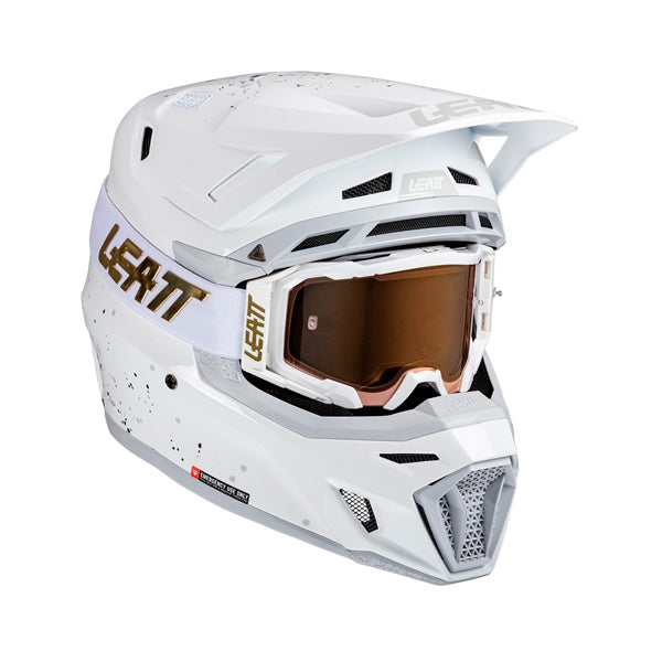 Leatt 8.5 Off-Road Helmet Kit V25 White XS - Driven Powersports
