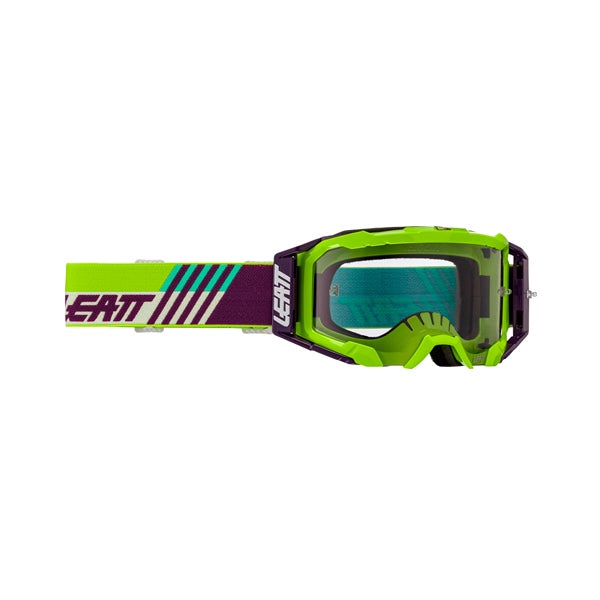 Leatt Velocity 5.5 Cryztal Goggle Lime/Purple - Driven Powersports