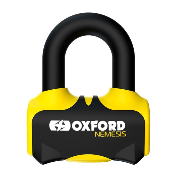 Oxford Nemesis Ultra Strong Disc Lock Yellow - Driven Powersports