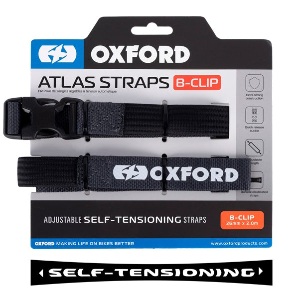 Oxford Atlas B-Clip Straps - Driven Powersports
