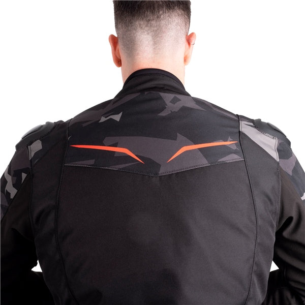 Oxford Omega 1.0 Jacket Black/Camo/Red S - Driven Powersports
