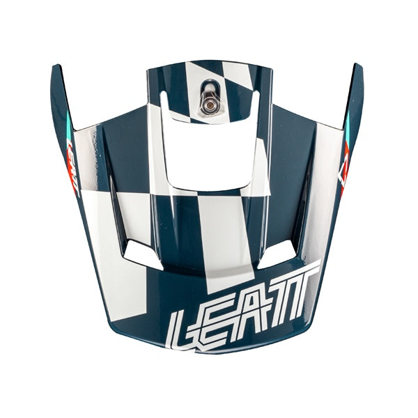 Leatt Moto 3.5 Visor - V25 Blue XS-2XL - Driven Powersports