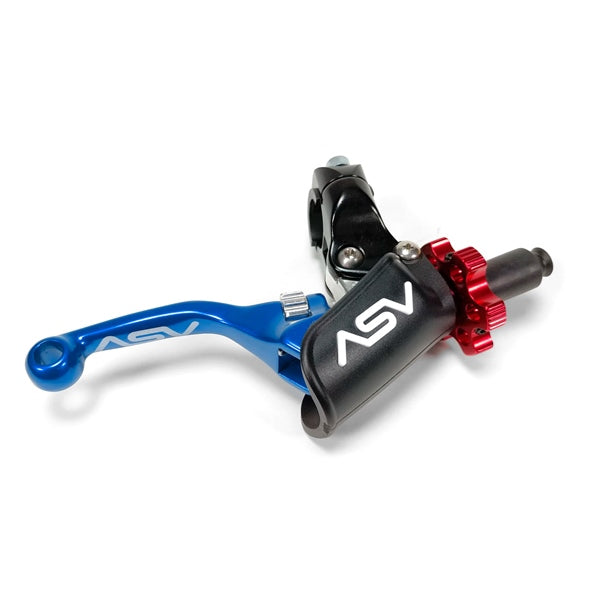 ASV F4 Série Off-Road Brake Lever with pro perch Blue - Driven Powersports