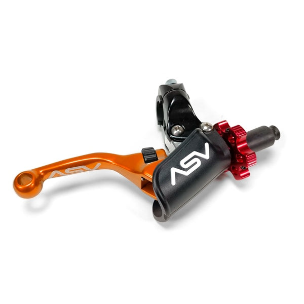 ASV F4 Série Off-Road Brake Lever with pro perch Orange - Driven Powersports