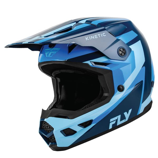 Fly Racing Kinetic Sync MX Helmet Navy/Blue/Light Blue 2XL - Driven Powersports