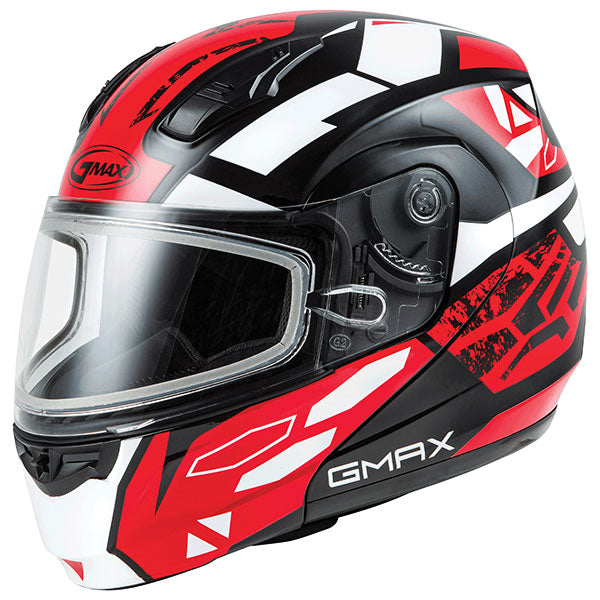 GMAX MD04 FULL FACE MODULAR HELMET Red Electric Large - Driven Powersports