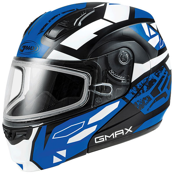 GMAX MD04 FULL FACE MODULAR HELMET Blue Electric Large - Driven Powersports