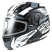 GMAX MD04 FULL FACE MODULAR HELMET Black/White Electric Large - Driven Powersports