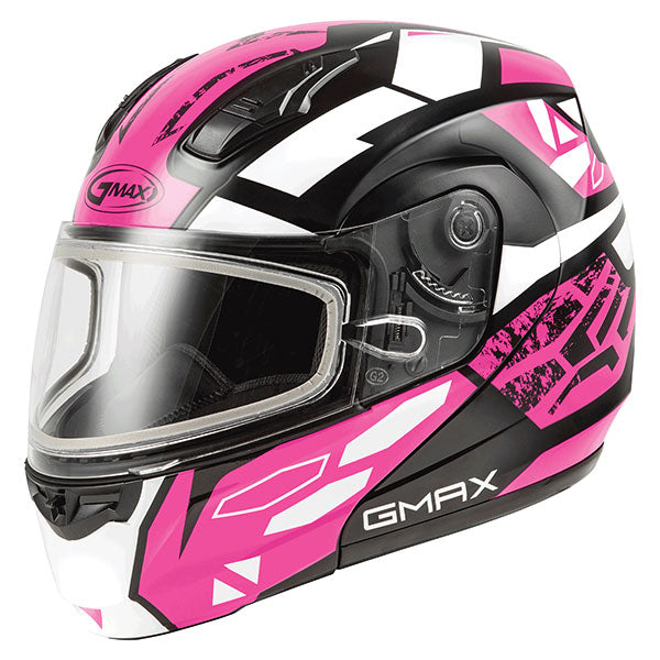 GMAX MD04 FULL FACE MODULAR HELMET Pink Electric Small - Driven Powersports