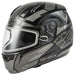 GMAX MD04 FULL FACE MODULAR HELMET Black/Grey Double Small - Driven Powersports