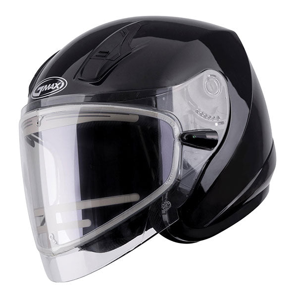 GMAX OF17 OPEN FACE HELMET Black Electric Small - Driven Powersports