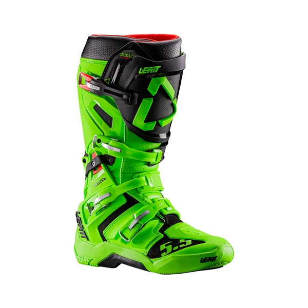 Leatt 5.5 Flexlock Boots Lime Green 13 - Driven Powersports