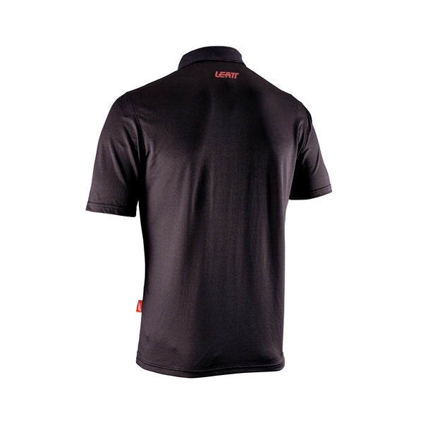 Leatt Team Polo Short Shirt Black S - Driven Powersports