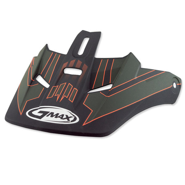 GMax GM46 VISOR Matte Green/Orange XS-Small - Driven Powersports