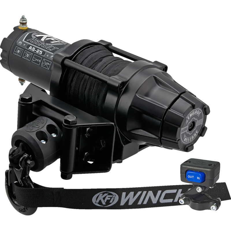 KFI PRODUCTS ASSAULT WINCH - 2500 LB - SYNTHETIC CABLE Front - Driven Powersports