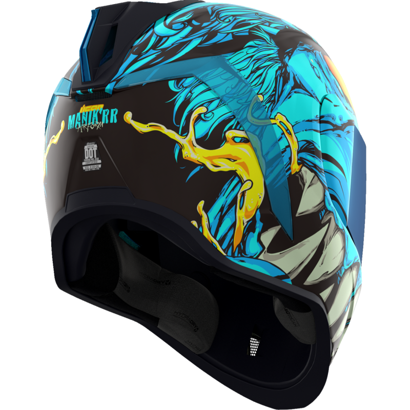 ICON HELMET AIRFORM MIPS MANIK'RR Light Blue Back - Driven Powersports