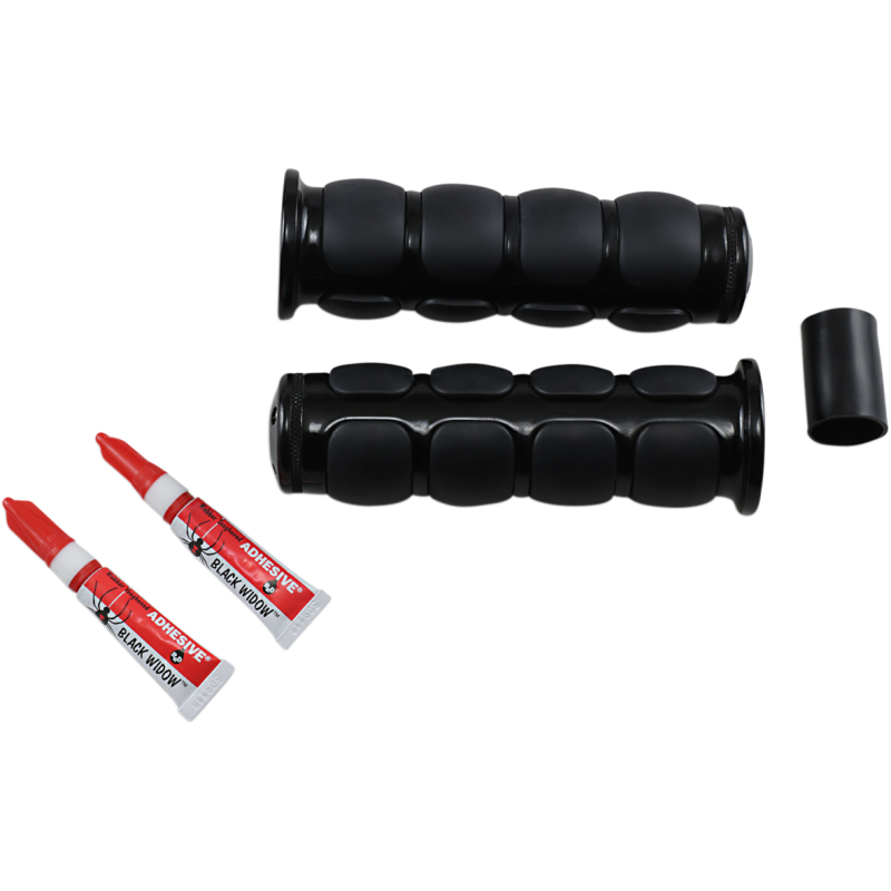 KURYAKYN MULTIFIT ISO-GRIPS PN 6340 Black Front - Driven Powersports