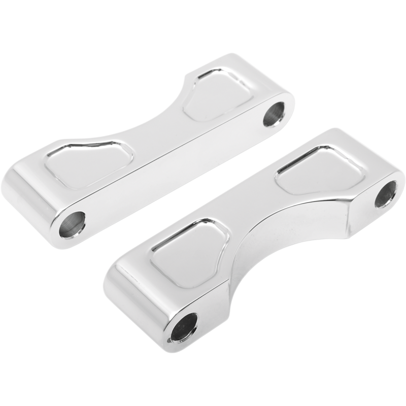 KLOCK WERKS 83-13 FLHT 21 FRT FENDER BLOCKS Chrome 3/4 Front - Driven Powersports