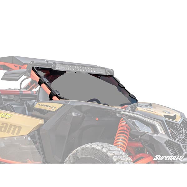 SuperATV Scratch-Resistant Full Windshield (WS-CA-X3-73) - Driven Powersports