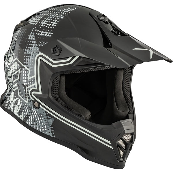 CKX TX019Y Off-Road Helmet Gleam Glossy Black S - Driven Powersports