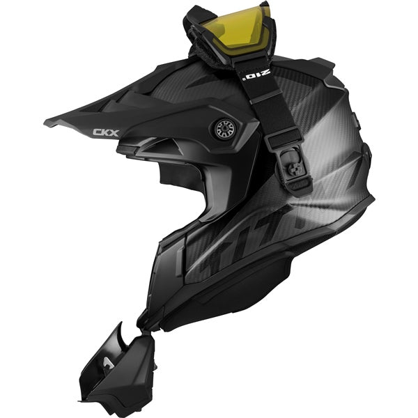 CKX Titan Original Carbon Helmet - Trail and Backcountry Solid Carbon L - Driven Powersports
