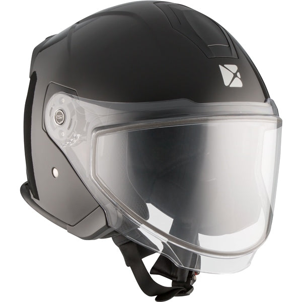 CKX Razor Open Helmet Solid Electric Black 3XL Electric Double Shield - Driven Powersports