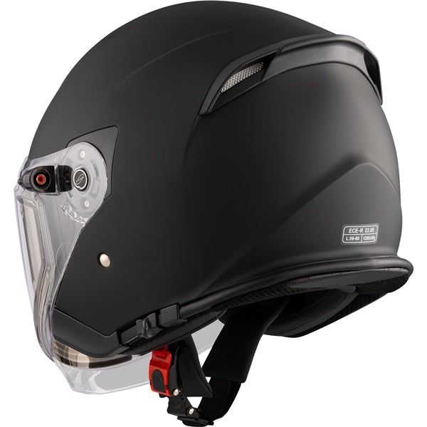 CKX Razor Open Helmet Solid Electric Matte Black 3XL Electric Double Shield - Driven Powersports