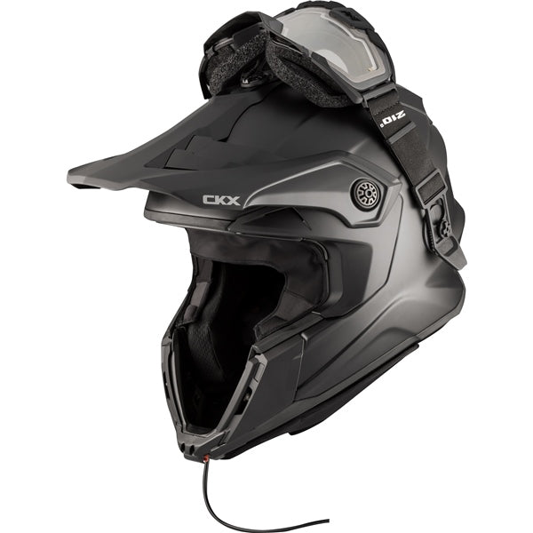 CKX Titan Original Electric Combo Helmet – Trail and Backcountry Solid Matte Black 2XL - Driven Powersports